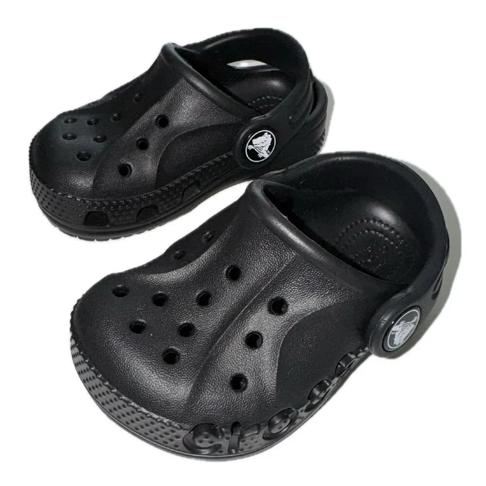 CROCS Kids Black Classic Clogs
